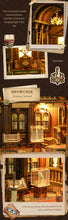 Lade das Bild in den Galerie-Viewer, Book Nook - 3D Miniaturhaus - DIY - The Philosophical Library inkl. Licht