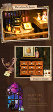 Lade das Bild in den Galerie-Viewer, Book Nook - 3D Miniaturhaus - DIY - BV02-013 - Alchemy Master inkl. Licht