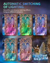 Lade das Bild in den Galerie-Viewer, Book Nook - 3D Miniaturhaus - DIY - SL-30 - The Great Ice World inkl. Licht