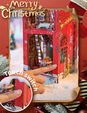Lade das Bild in den Galerie-Viewer, Book Nook - 3D Miniaturhaus - DIY - SL-29 - Songs of the snowy night inkl. Licht