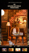 Lade das Bild in den Galerie-Viewer, Book Nook - 3D Miniaturhaus - DIY - SL-13 - Secret Castle inkl. Licht