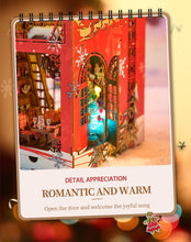 Lade das Bild in den Galerie-Viewer, Book Nook - 3D Miniaturhaus - DIY - SL-29 - Songs of the snowy night inkl. Licht