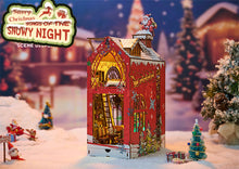 Lade das Bild in den Galerie-Viewer, Book Nook - 3D Miniaturhaus - DIY - SL-29 - Songs of the snowy night inkl. Licht