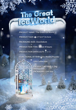 Lade das Bild in den Galerie-Viewer, Book Nook - 3D Miniaturhaus - DIY - SL-30 - The Great Ice World inkl. Licht