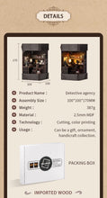 Lade das Bild in den Galerie-Viewer, Book Nook - 3D Miniaturhaus - DIY - AL08-001 - Holmes Detective Agency inkl. Licht