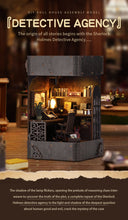 Lade das Bild in den Galerie-Viewer, Book Nook - 3D Miniaturhaus - DIY - AL08-001 - Holmes Detective Agency inkl. Licht