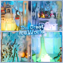 Lade das Bild in den Galerie-Viewer, Book Nook - 3D Miniaturhaus - DIY - SL-30 - The Great Ice World inkl. Licht