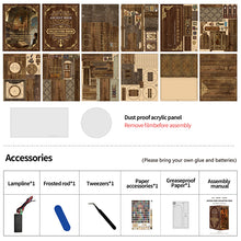 Lade das Bild in den Galerie-Viewer, Book Nook - 3D Miniaturhaus - DIY- BV02-008 - Antique Book Collection inkl. Licht