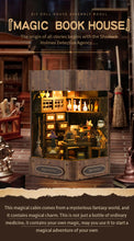 Lade das Bild in den Galerie-Viewer, Book Nook - 3D Miniaturhaus - DIY - AL08-002 - Magic Book House inkl. Licht