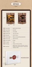 Lade das Bild in den Galerie-Viewer, Book Nook - 3D Miniaturhaus - DIY - AL08-002 - Magic Book House inkl. Licht
