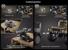 Lade das Bild in den Galerie-Viewer, Cada C61036 - Humvee mit Motor - Dynamisch - Neu - 3935 Teile - OVP