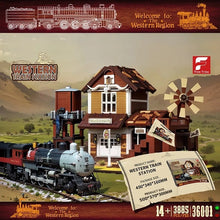 Lade das Bild in den Galerie-Viewer, Free Tribe - 36001 - Western Trains Station - 3885 Teile - OVP - NEU