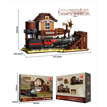 Lade das Bild in den Galerie-Viewer, Free Tribe - 36001 - Western Trains Station - 3885 Teile - OVP - NEU