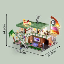 Lade das Bild in den Galerie-Viewer, Funwhole F9054 -Twilight Motel m. Beleuchtung - Neu - 1970 Teile - OVP