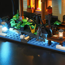 Lade das Bild in den Galerie-Viewer, Funwhole F9004 - Haus am See - Lake House m. Beleuchtung - Neu - 1969 Teile - OVP