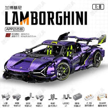 Lade das Bild in den Galerie-Viewer, Guly/Kbox - 10635 - Lamborghini Purple Bull inkl. Motor - Neu - 3654 Teile - OVP