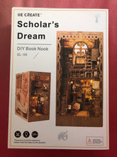 Lade das Bild in den Galerie-Viewer, Book Nook - 3D Miniaturhaus - DIY - SL-09 - Scholar's Dream inkl. Licht