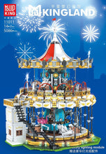 Lade das Bild in den Galerie-Viewer, Mould King 11011 - Karussell mit Beleuchtung und Motor - Neu - 5086 Teile - OVP