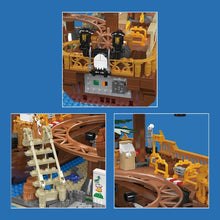 Lade das Bild in den Galerie-Viewer, Mould King 11013 - Holzachterbahn mit Motor - Neu - 2174 Teile - OVP