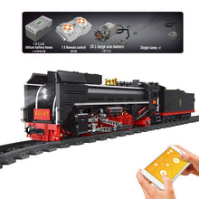 Lade das Bild in den Galerie-Viewer, Mould King 12003 - RC QJ Dampflokomotive mit Motor, Beleuchtung und RC - Neu - 1552 Teile - OVP