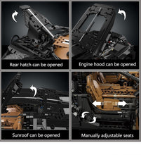 Lade das Bild in den Galerie-Viewer, Mould King 13163 - La Voiture Noire Sportwagen mit Motor - Neu - 4688 Teile - OVP