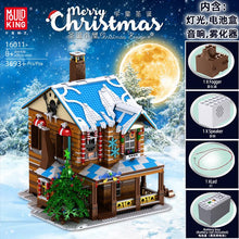 Lade das Bild in den Galerie-Viewer, Mould King 16011 - Weihnachtshaus mit Licht, Nebelmaschine und Sound - Neu - 3693 Teile - OVP