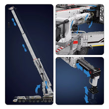 Lade das Bild in den Galerie-Viewer, Mould King 17007 - Liebherr LTM 11200 Kran inkl. Motor und RC - weiß - Neu - 8506 Teile - OVP