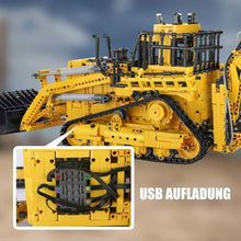 Lade das Bild in den Galerie-Viewer, Mould King 17023 - Pneumatic Bulldozer inkl. Motor und RC - Neu - 3963 Teile - OVP
