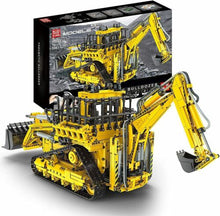 Lade das Bild in den Galerie-Viewer, Mould King 17023 - Pneumatic Bulldozer inkl. Motor und RC - Neu - 3963 Teile - OVP