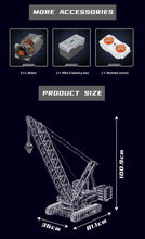 Lade das Bild in den Galerie-Viewer, Mould King 17046 - Raupenkran Wacker 16000 inkl. Motor und RC - Neu - 4494 Teile - OVP