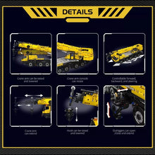 Lade das Bild in den Galerie-Viewer, Mould King 17073 - LTM 1100 Mobiler Kran inkl. Motor und RC - Neu - 3218 Teile - OVP