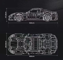 Lade das Bild in den Galerie-Viewer, Reobrix 11009 - Maserati Gran Turismo Super Sport Car - Motor - 1:8 - Neu - 5480 Teile - OVP