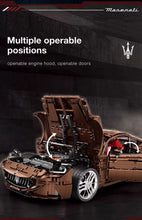 Lade das Bild in den Galerie-Viewer, Reobrix 11009 - Maserati Gran Turismo Super Sport Car - Motor - 1:8 - Neu - 5480 Teile - OVP