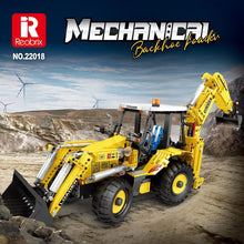 Lade das Bild in den Galerie-Viewer, Reobrix 22018 - Front/Heck Baggerlader inkl. Motor - Neu - 2231 Teile - OVP