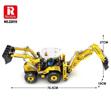 Lade das Bild in den Galerie-Viewer, Reobrix 22018 - Front/Heck Baggerlader inkl. Motor - Neu - 2231 Teile - OVP