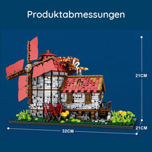 Lade das Bild in den Galerie-Viewer, Reobrix 66014 - Mittelalterliche Windmühle - Neu - 2296 Teile - OVP