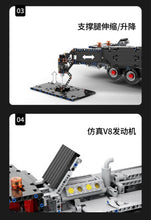 Lade das Bild in den Galerie-Viewer, Ubricks LG1750 - Kran inkl. Motor und RC GELB - Neu - 12294 Teile - ohne OVP