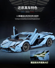 Lade das Bild in den Galerie-Viewer, Mould King 13056S - Lamborghini Sian Blau - Neu - 3819 Teile - OVP inkl. Motor