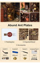 Lade das Bild in den Galerie-Viewer, Book Nook - 3D Miniaturhaus - DIY - BV02-012 - Serenity Coffee House inkl. Licht
