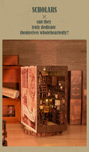 Lade das Bild in den Galerie-Viewer, Book Nook - 3D Miniaturhaus - DIY - SL-09 - Scholar's Dream  inkl. Licht
