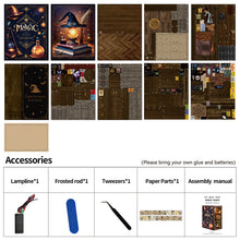 Lade das Bild in den Galerie-Viewer, Book Nook - 3D Miniaturhaus - DIY - BV02-006 -Magic Night inkl. Licht
