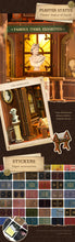 Lade das Bild in den Galerie-Viewer, Book Nook - 3D Miniaturhaus - DIY - The Philosophical Library inkl. Licht
