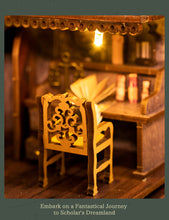 Lade das Bild in den Galerie-Viewer, Book Nook - 3D Miniaturhaus - DIY - SL-09 - Scholar's Dream  inkl. Licht
