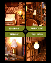 Lade das Bild in den Galerie-Viewer, Book Nook - 3D Miniaturhaus - DIY - SL-13 - Secret Castle inkl. Licht
