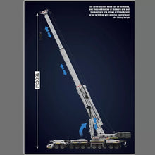 Lade das Bild in den Galerie-Viewer, Mould King 17007 - Liebherr LTM 11200 Kran inkl. Motor und RC - weiß - Neu - 8506 Teile - OVP
