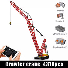 Lade das Bild in den Galerie-Viewer, Mould King 17015 - Liebherr LR13000 Raupenkran inkl. Motor und RC - Neu - 4318 Teile - OVP
