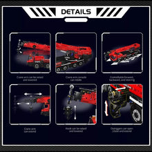 Lade das Bild in den Galerie-Viewer, Mould King 17074 - LTM 1100 Mobiler Kran inkl. Motor und RC - Neu - 3218 Teile - OVP
