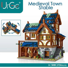 Lade das Bild in den Galerie-Viewer, UrGe 50105 - Medieval Town Stable - Neu - 2724 Teile - OVP
