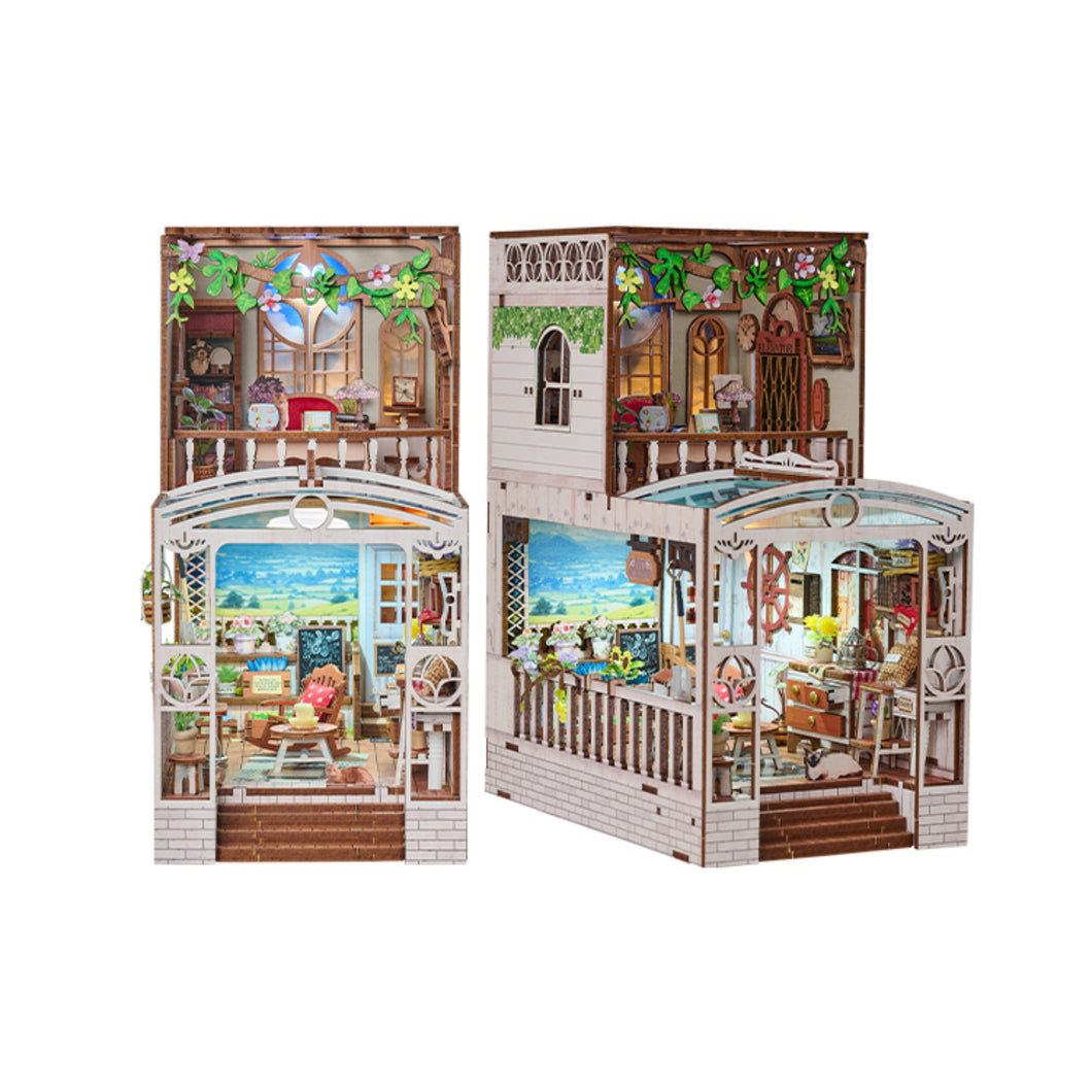Book Nook - 3D Miniaturhaus - DIY - SL-32 - Happy Moments inkl. Licht