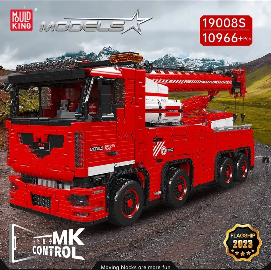 Mould King 19008 - Abschleppwagen inkl. Motor und RC - Neu - 10966 Teile - OVP